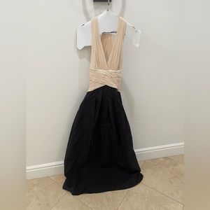 Elegant cream and black dress